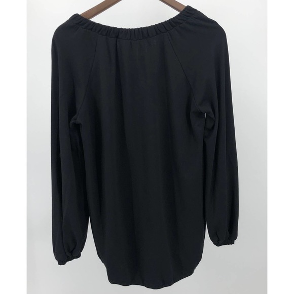 Cabi Women's Black Elastic V-Neck Tunic Blouse XS - Picture 2 of 7